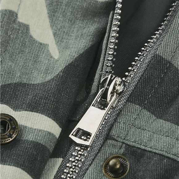 Camouflage Camo Utility Vest Full zip - Picture 4 of 7